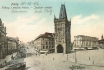 118 - A panoramic view of Na Příkopě Street and of the Powder Tower as seen from the building U Hybernů